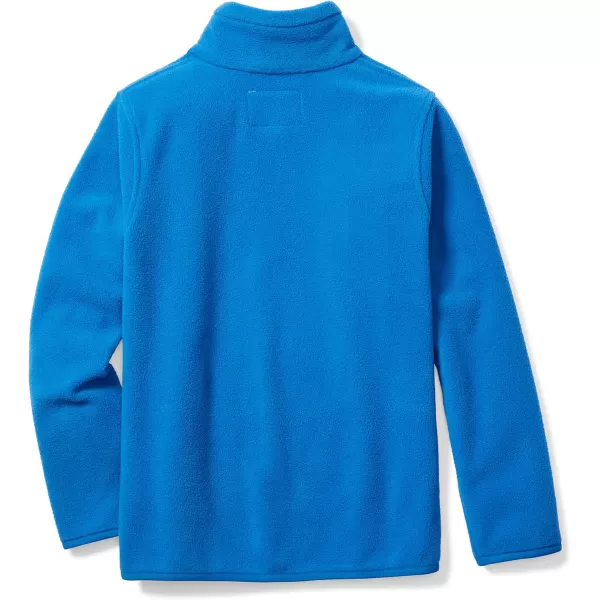 Amazon Essentials Boys and Toddlers Polar Fleece FullZip Mock JacketRecycled Polyester Blue