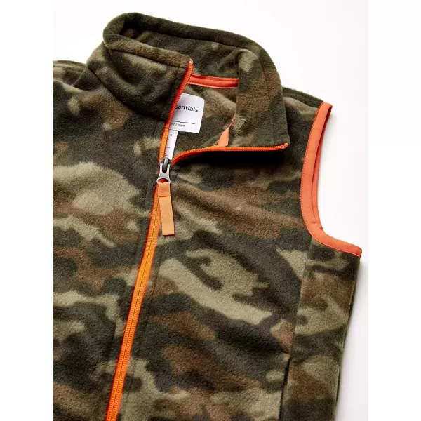 Amazon Essentials Boys and Toddlers Polar Fleece VestPolyester Camo Print