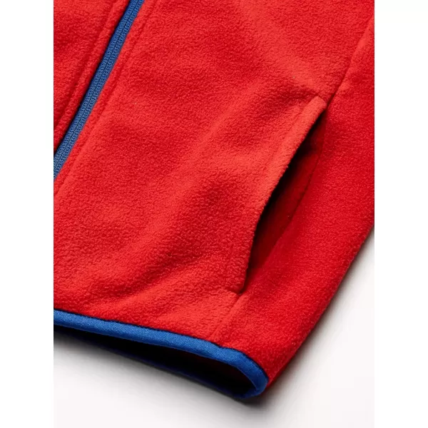 Amazon Essentials Boys and Toddlers Polar Fleece VestPolyester Red