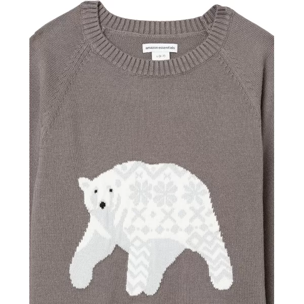 Amazon Essentials Boys and Toddlers Pullover Crewneck SweaterPolar Bear