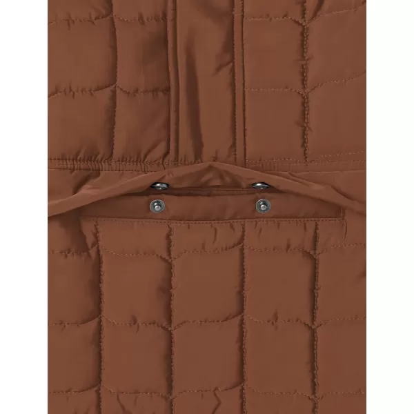 Amazon Essentials Boys and Toddlers Quilted Anorak JacketDeep Brown