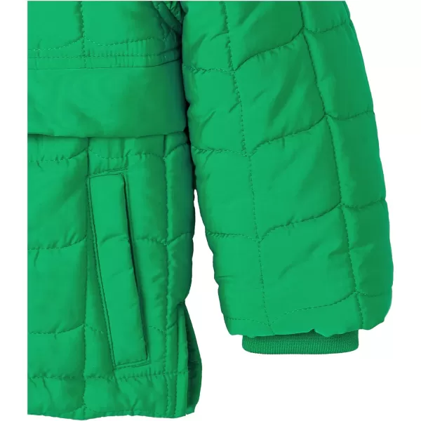 Amazon Essentials Boys and Toddlers Quilted Anorak JacketGreen