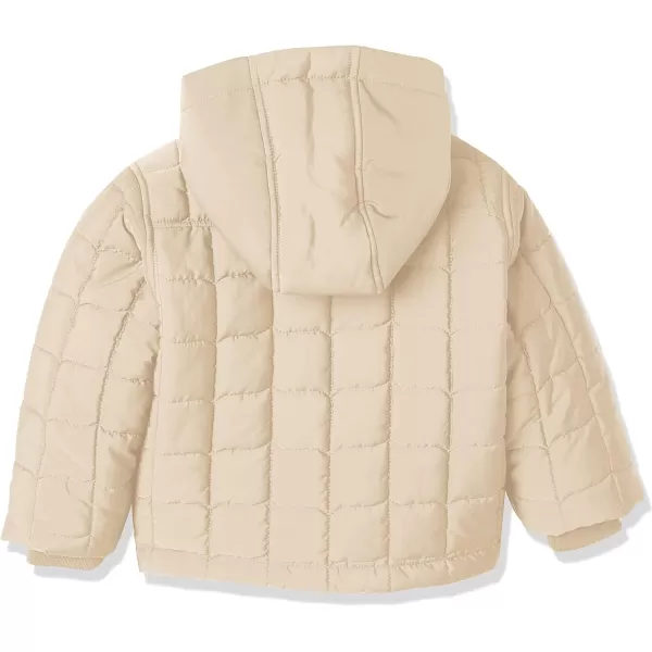 Amazon Essentials Boys and Toddlers Quilted Anorak JacketTan