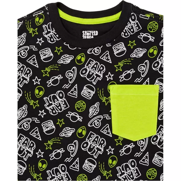 Amazon Essentials Boys and Toddlers ShortSleeve TShirts Previously Spotted Zebra Multipacks5 Charcoal HeatherBlueBlack