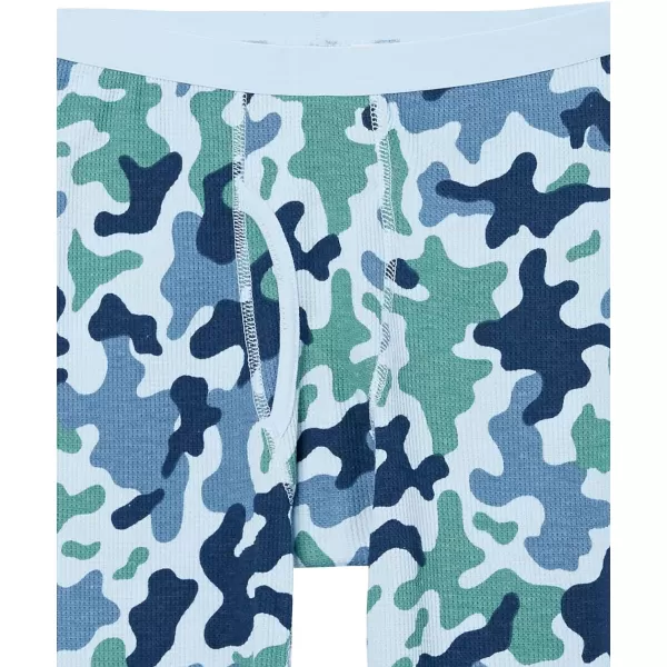 Amazon Essentials Boys and Toddlers Thermal Long Underwear SetBlue Camo