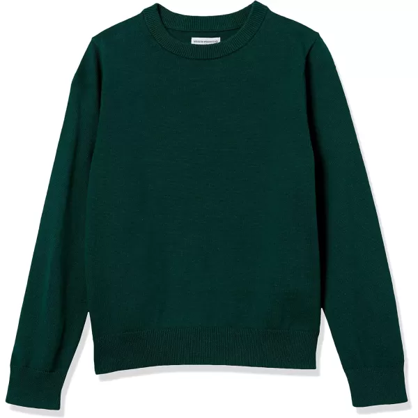 Amazon Essentials Boys and Toddlers Uniform Cotton Crewneck SweaterGreen