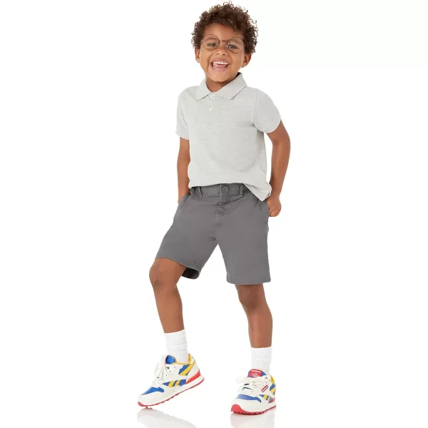 Amazon Essentials Boys and Toddlers Uniform ShortSleeve Pique Polo Shirt Multipacks2 Red