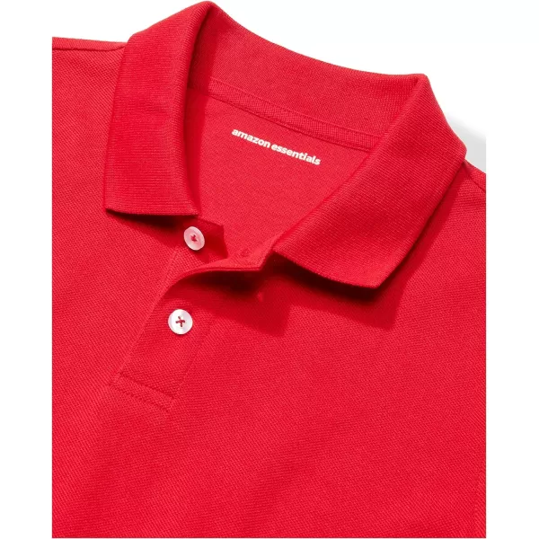 Amazon Essentials Boys and Toddlers Uniform ShortSleeve Pique Polo Shirt Multipacks5 Basic Colors