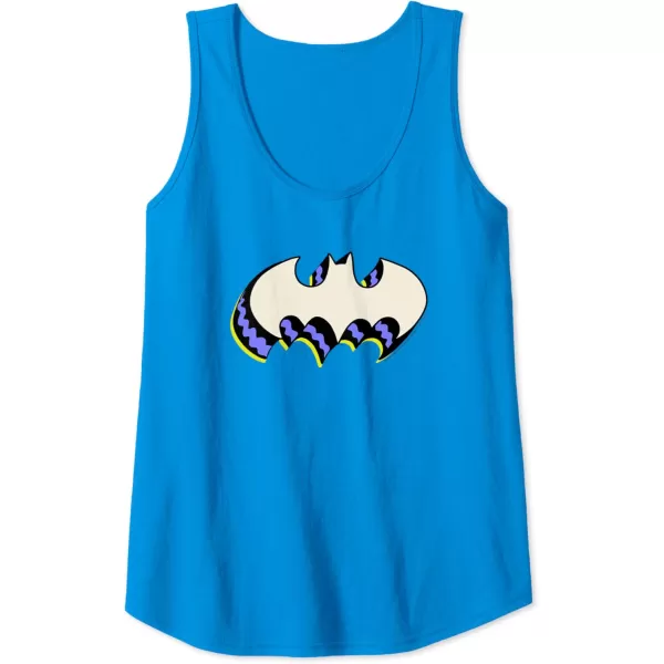 Amazon Essentials DC Comics Batman 3D Bat Logo Tank TopSapphire Blue