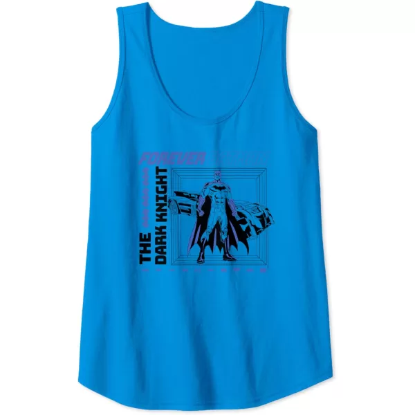 Amazon Essentials DC Comics Forever Batman The Dark Knight Frame Tank TopSapphire Blue