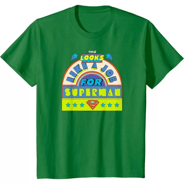 Amazon Essentials DC Comics This Looks Like a Job for Superman TShirtKelly Green