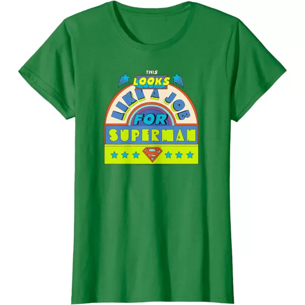 Amazon Essentials DC Comics This Looks Like a Job for Superman TShirtKelly Green