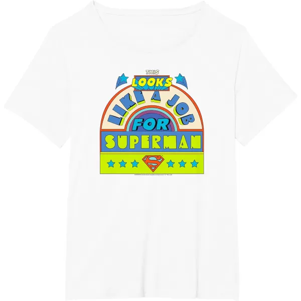 Amazon Essentials DC Comics This Looks Like a Job for Superman TShirtWhite