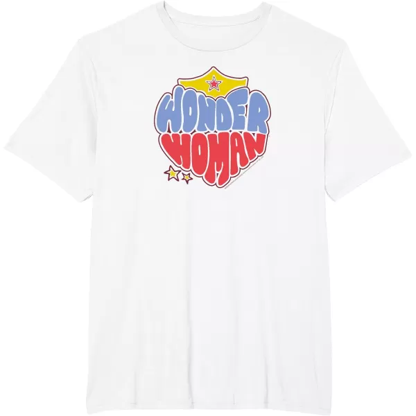 Amazon Essentials DC Comics Wonder Woman Heart Shaped Logo TShirtWhite