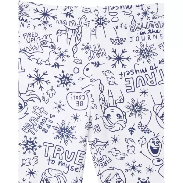 Amazon Essentials Disney  Marvel  Star Wars  Frozen  Princess Girls and Toddlers Bike Shorts Previously Spotted ZebraBlue Tie DyeDark Grey GeoGrey Frozen NatureWhite Doodles Midi