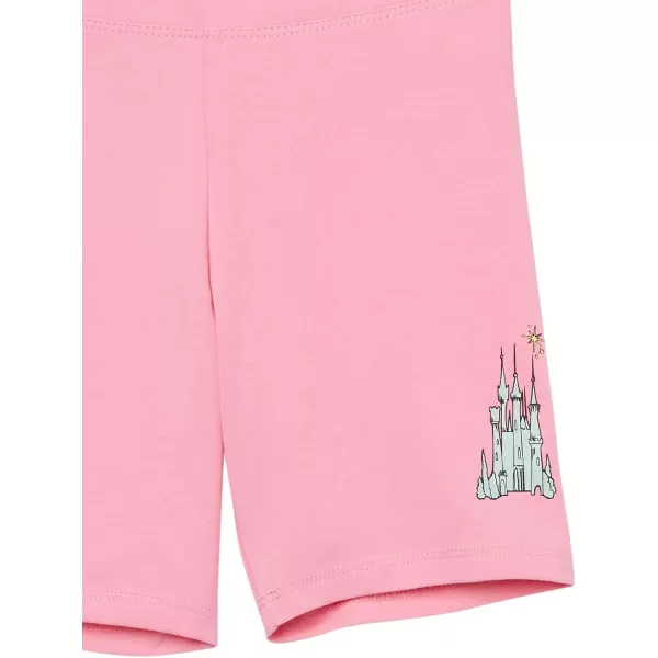 Amazon Essentials Disney  Marvel  Star Wars  Frozen  Princess Girls and Toddlers Bike Shorts Previously Spotted ZebraPrincess Vibes Regular Fit
