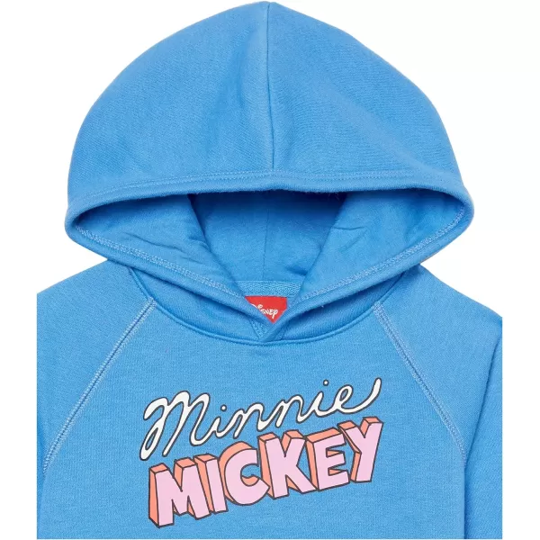 Amazon Essentials Disney  Marvel  Star Wars  Frozen  Princess Girls and Toddlers Fleece Pullover Hoodie SweatshirtBlue Minnie Mickey