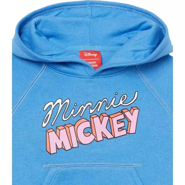 Amazon Essentials Disney  Marvel  Star Wars  Frozen  Princess Girls and Toddlers Fleece Pullover Hoodie SweatshirtBlue Minnie Mickey