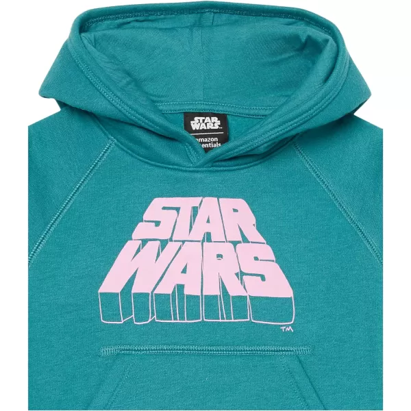 Amazon Essentials Disney  Marvel  Star Wars  Frozen  Princess Girls and Toddlers Fleece Pullover Hoodie SweatshirtStar Wars Logo