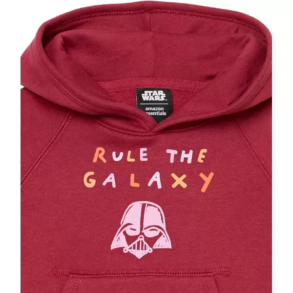 Amazon Essentials Disney  Marvel  Star Wars  Frozen  Princess Girls and Toddlers Fleece Pullover Hoodie SweatshirtStar Wars Rule the Galaxy