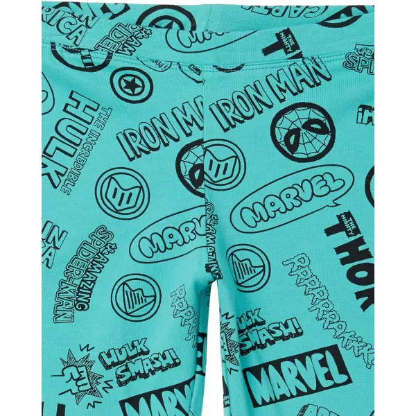 Amazon Essentials Disney  Marvel  Star Wars  Frozen  Princess Girls and Toddlers Leggings MultipacksBlackGreyGreen MarvelDoodles Regular