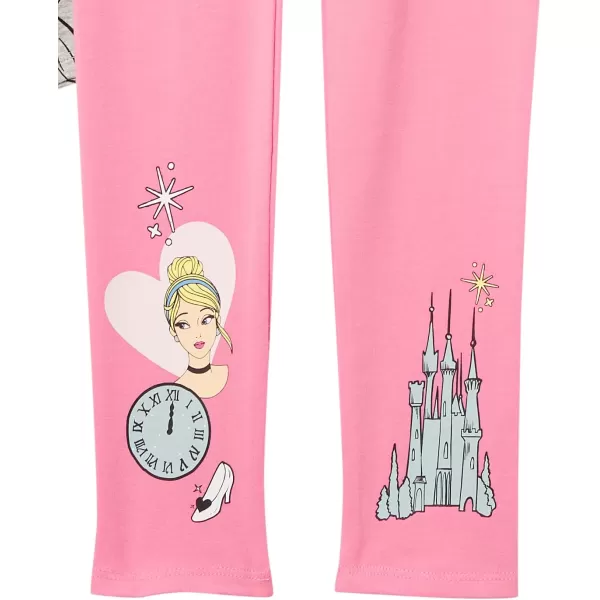 Amazon Essentials Disney  Marvel  Star Wars  Frozen  Princess Girls and Toddlers Leggings MultipacksGrey Princess VibesOrangePinkBlue Sea Life Regular