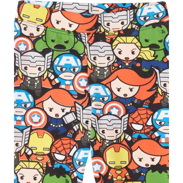 Amazon Essentials Disney  Marvel  Star Wars  Frozen  Princess Girls and Toddlers Leggings MultipacksMarvel Captain America Regular