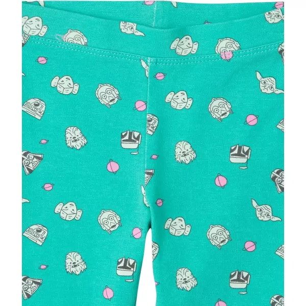 Amazon Essentials Disney  Marvel  Star Wars  Frozen  Princess Girls and Toddlers Leggings MultipacksStar Wars Friends Capri