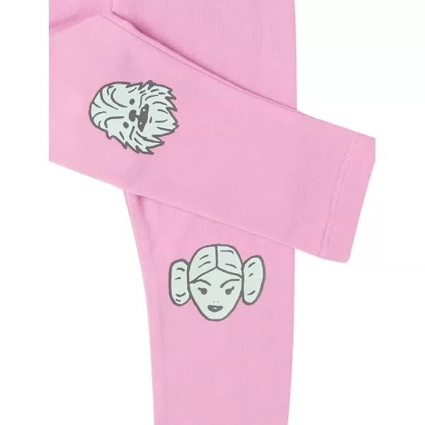 Amazon Essentials Disney  Marvel  Star Wars  Frozen  Princess Girls and Toddlers Leggings MultipacksStar Wars Friends Capri