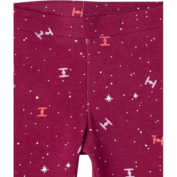 Amazon Essentials Disney  Marvel  Star Wars  Frozen  Princess Girls and Toddlers Leggings MultipacksStar Wars Ships Capri