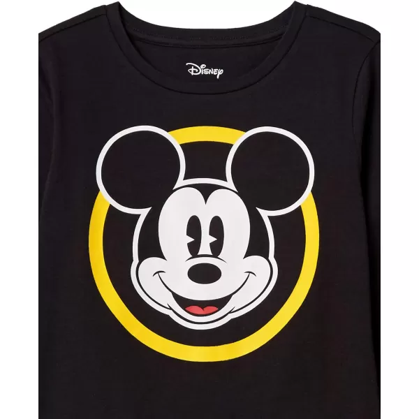 Amazon Essentials Disney  Marvel  Star Wars  Frozen  Princess Girls and Toddlers LongSleeve TShirts Pack of 2Mickey Classic