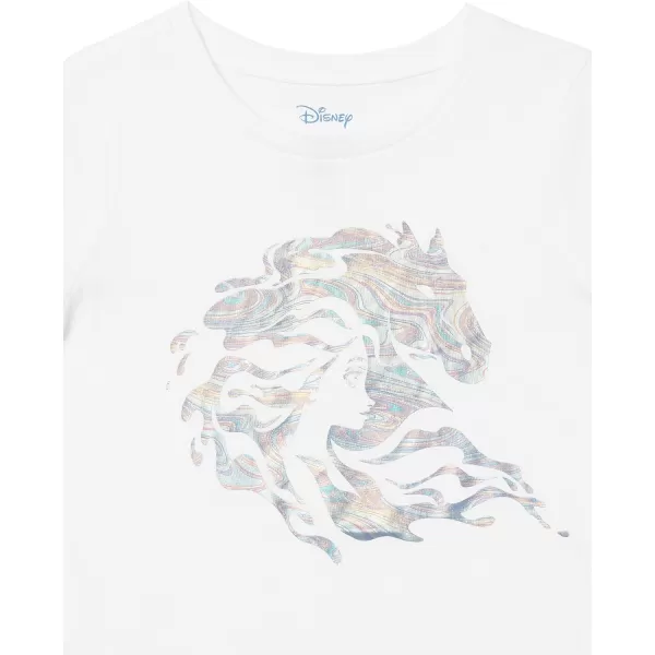 Amazon Essentials Disney  Marvel  Star Wars  Frozen  Princess Girls and Toddlers ShortSleeve TShirts Multipacks4 GreyPurpleBlueFrozen 2 Stronger Together