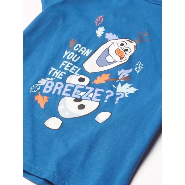 Amazon Essentials Disney  Marvel  Star Wars  Frozen  Princess Girls and Toddlers ShortSleeve TShirts Multipacks4 GreyPurpleBlueFrozen 2 Stronger Together
