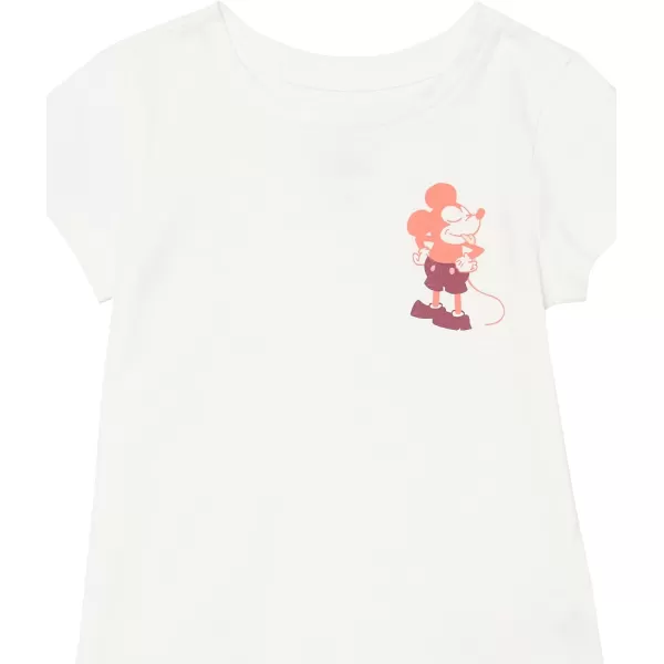 Amazon Essentials Disney  Marvel  Star Wars  Frozen  Princess Girls and Toddlers ShortSleeve Tunic TShirts Pack of 33pack Mickey Peace