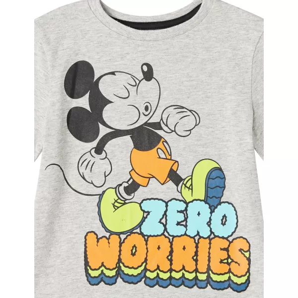 Amazon Essentials Disney  Marvel  Star Wars  Frozen Boys and Toddlers ShortSleeve TShirts Previously Spotted Zebra4 Forever Mickey Print