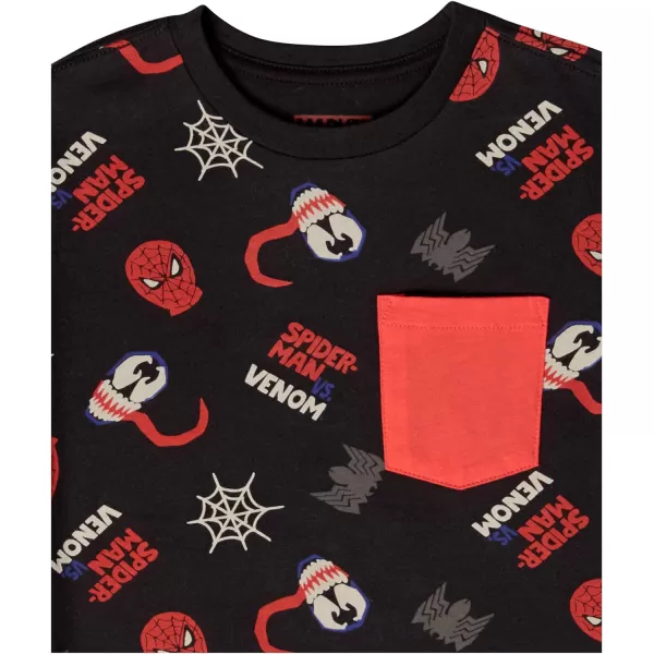 Amazon Essentials Disney  Marvel  Star Wars  Frozen Boys and Toddlers ShortSleeve TShirts Previously Spotted Zebra4 Marvel Spiderman