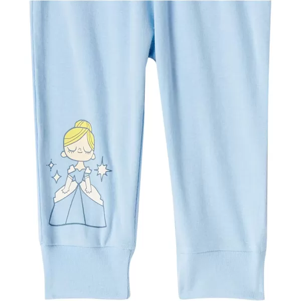 Amazon Essentials Disney  Marvel  Star Wars  Princess Baby Girls Pants Pack of 4BlueMint Green StripeWhiteYellow Princess Wish