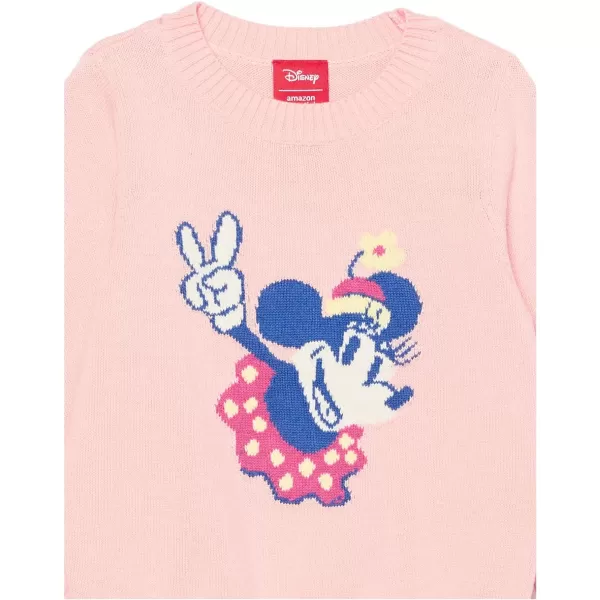 Amazon Essentials Disney  Marvel  Star Wars  Princess Girls and Toddlers Crewneck SweatersMinnie Peace  Girls