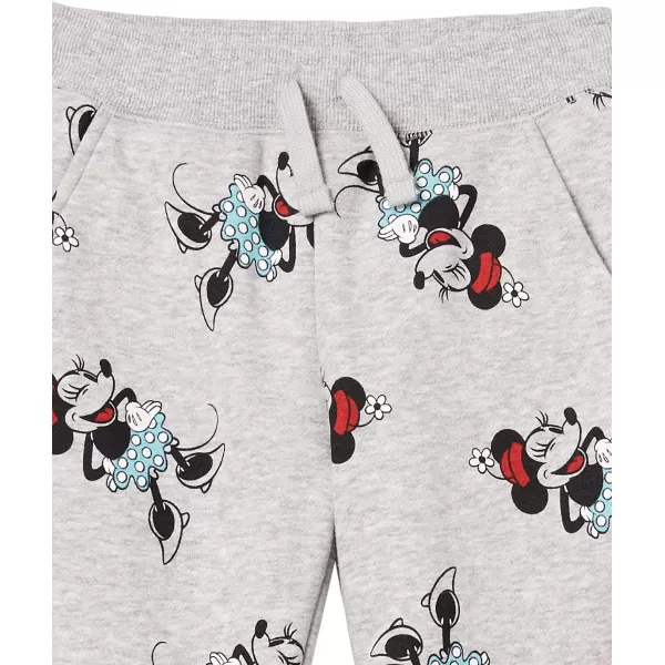 Amazon Essentials Disney  Marvel  Star Wars  Princess Girls and Toddlers Fleece Jogger Sweatpants Pack of 2Minnie Icons