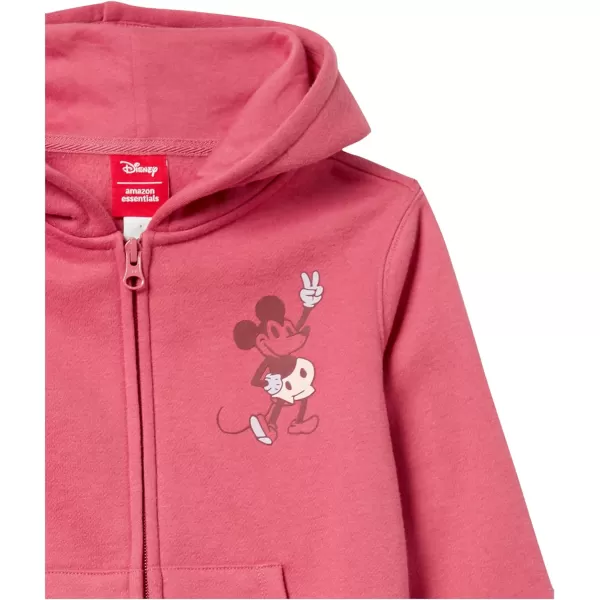 Amazon Essentials Disney  Marvel  Star Wars  Princess Girls and Toddlers Fleece ZipUp Hoodie SweatshirtsMickey