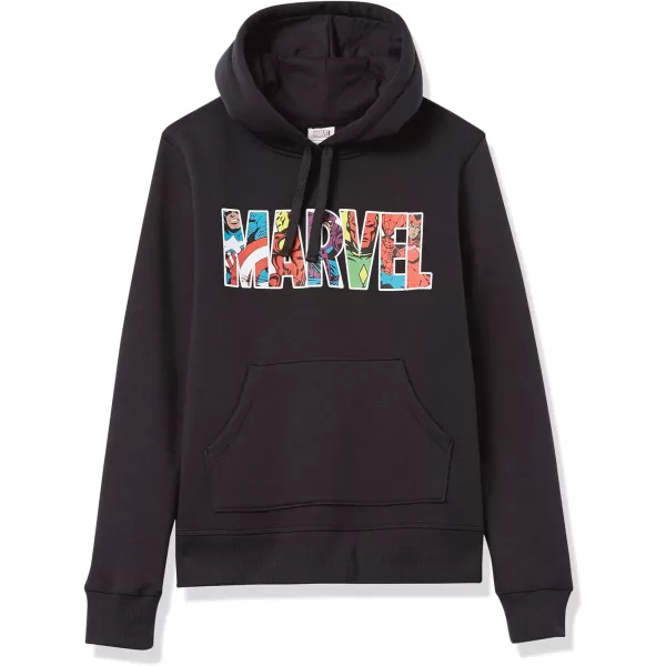 Amazon Essentials Disney  Marvel  Star Wars  Princess Womens Fleece Pullover Hoodie Sweatshirts Available in Plus SizeMarvel Character Logo