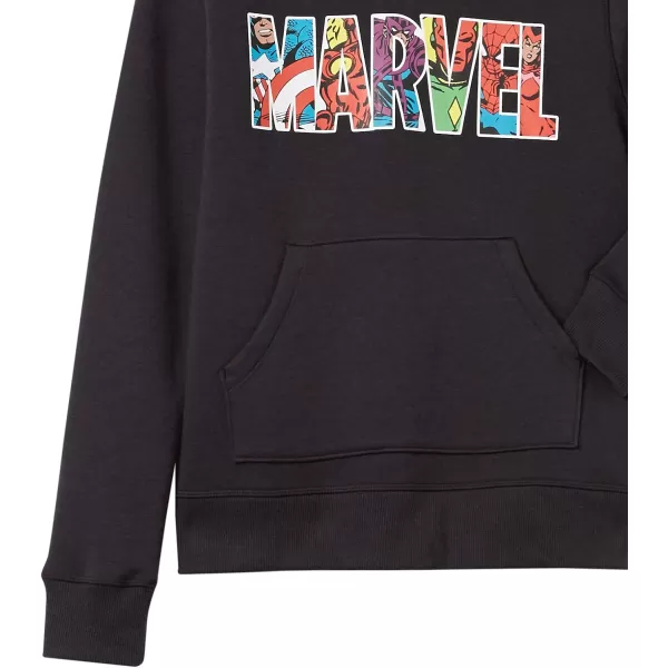 Amazon Essentials Disney  Marvel  Star Wars  Princess Womens Fleece Pullover Hoodie Sweatshirts Available in Plus SizeMarvel Character Logo