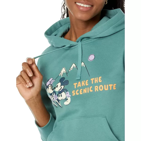 Amazon Essentials Disney  Marvel  Star Wars  Princess Womens Fleece Pullover Hoodie Sweatshirts Available in Plus SizeMickey Scenic Route