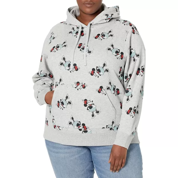 Amazon Essentials Disney  Marvel  Star Wars  Princess Womens Fleece Pullover Hoodie Sweatshirts Available in Plus SizeMinnie Icons