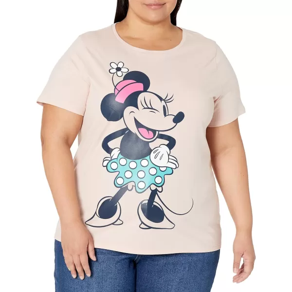 Amazon Essentials Disney  Marvel  Star Wars  Princess Womens ShortSleeve CrewNeck TShirts Pack of 2Forever Minnie