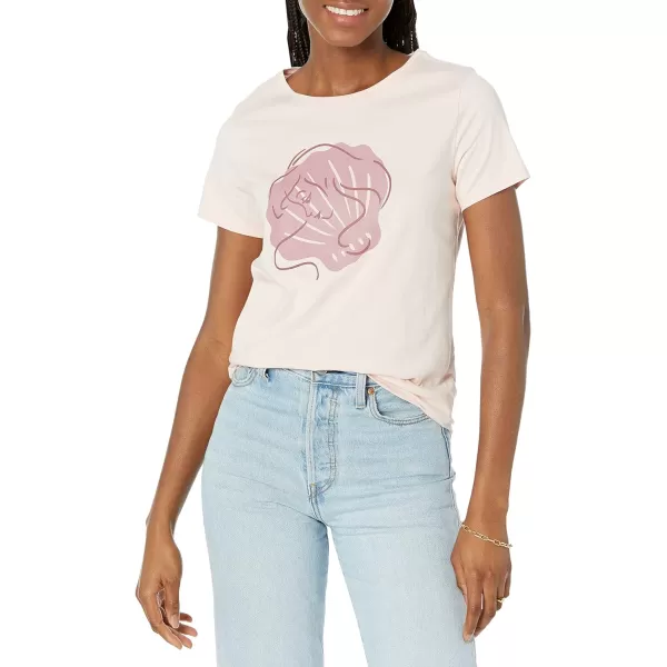Amazon Essentials Disney  Marvel  Star Wars  Princess Womens ShortSleeve CrewNeck TShirts Pack of 2Little Mermaid Portrait