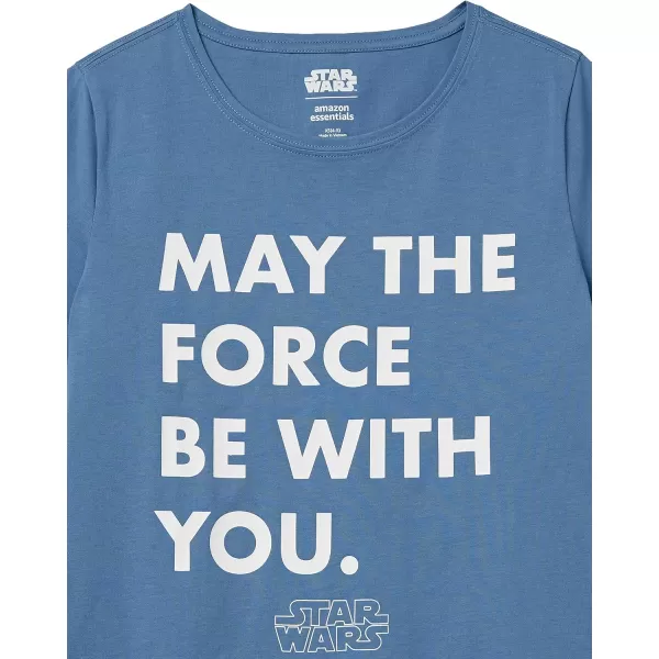 Amazon Essentials Disney  Marvel  Star Wars  Princess Womens ShortSleeve CrewNeck TShirts Pack of 2Star Wars Force