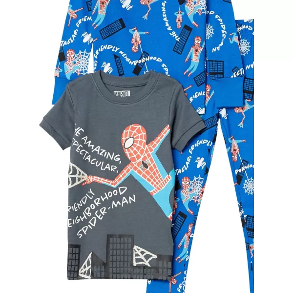 Amazon Essentials Disney  Marvel  Star Wars Babies Toddlers and Boys Pajama Set Previously Spotted Zebra Multipacks2 Marvel Spiderman