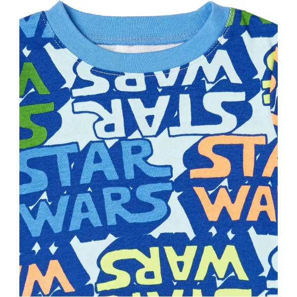 Amazon Essentials Disney  Marvel  Star Wars Babies Toddlers and Boys Pajama Set Previously Spotted Zebra Multipacks2 Star Wars Logo Stack