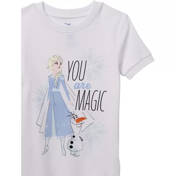 Amazon Essentials Disney  Marvel  Star Wars Babies Toddlers and Girls Pajama Set Previously Spotted Zebra MultipacksFrozenMagic